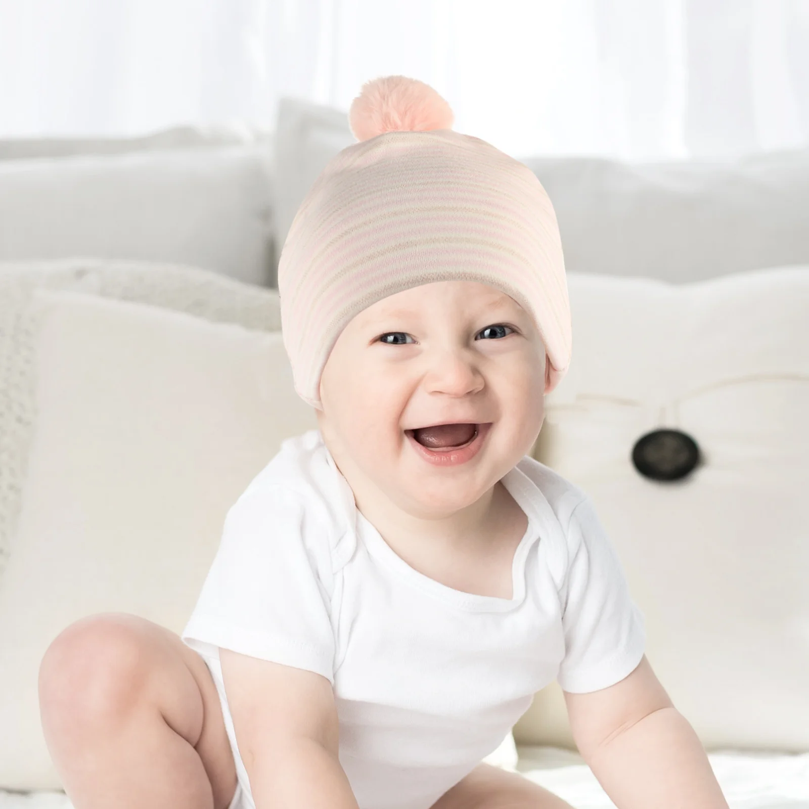 

Baby Girl Cotton Hat Newborn Lovely Headwear for Spring Autumn Winter Warmth Soft Infant Sleeping Headdress Comfortable Newborn