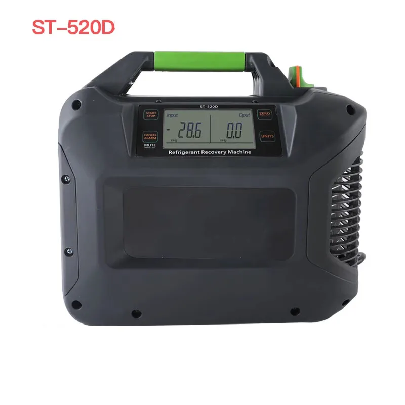 Refrigerant Recovery Machine ST-520D HVAC Portable Air Condition Compressor with Pipe Fitting 1/2 HP for All Common CFC HFC HCFC