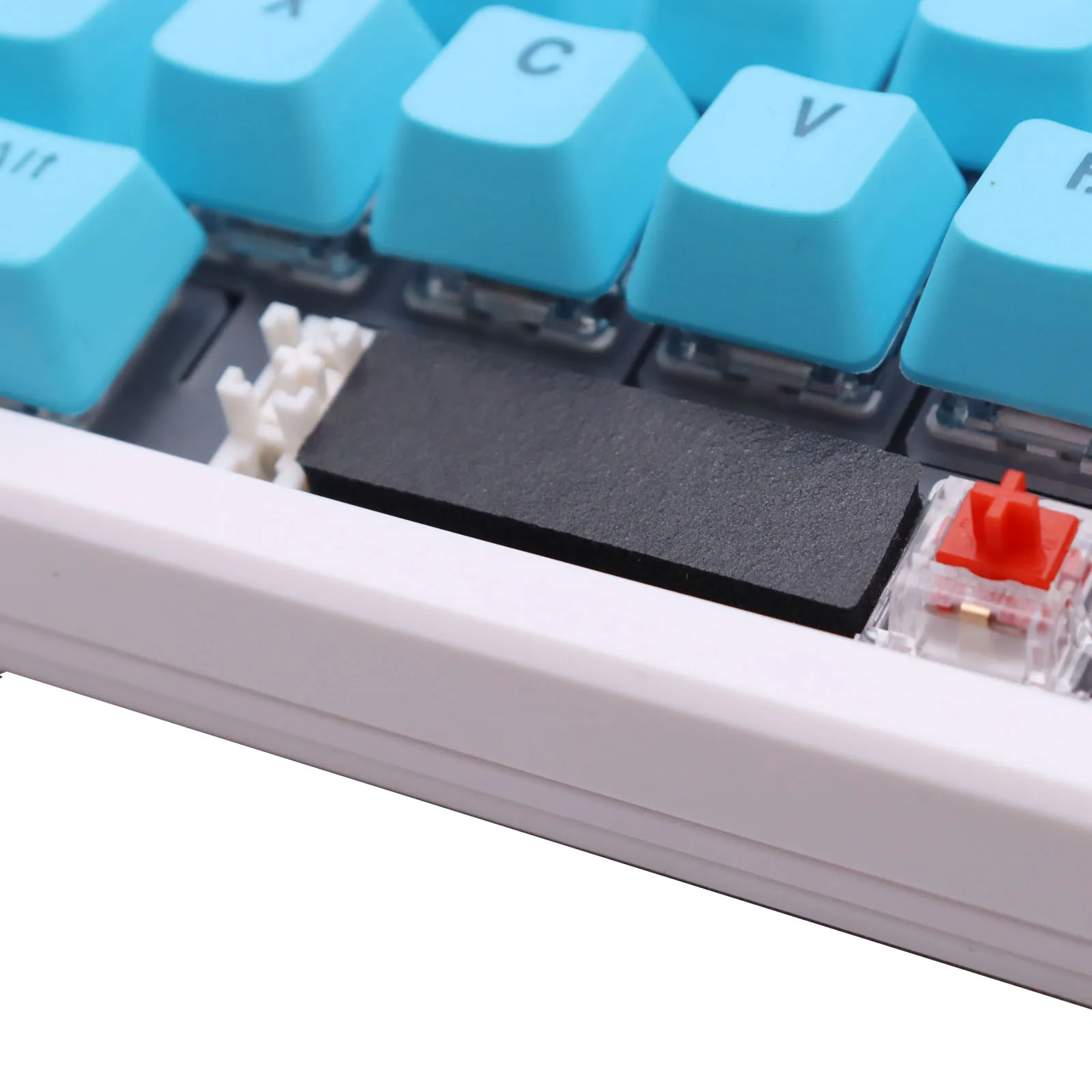 4PCS Mechanical Keyboard Spacebar Keycaps Sound Insulation Foam Noise Absorbing Cotton for DIY 6.25U 7U Space Bar Mute Tools view 3