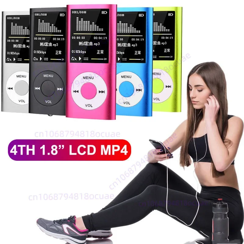 Portable with 1.8" LCD Mp3 Mp4 Support Music Video Media Players for IPod Style Color Screen Sport Cute FM Radio Card Player