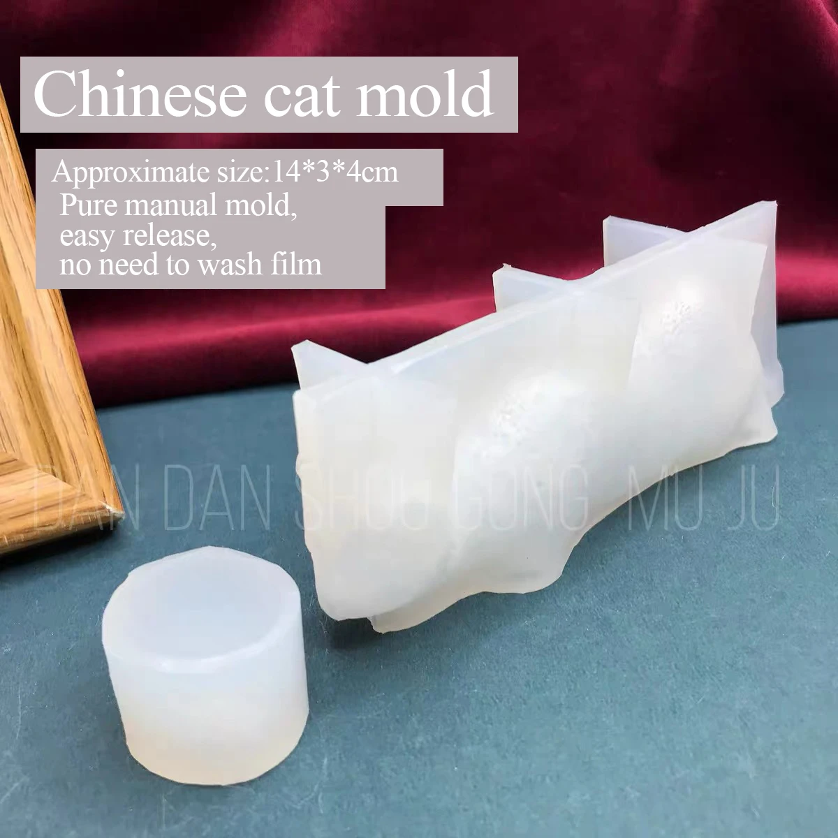 Imagem -02 - Molde de Gato para Aromaterapia Gesso Resina Epóxi Molde Tridimensional Gesso Artesanal Faça Você Mesmo Jardim Bonito Ferramentas de Moagem