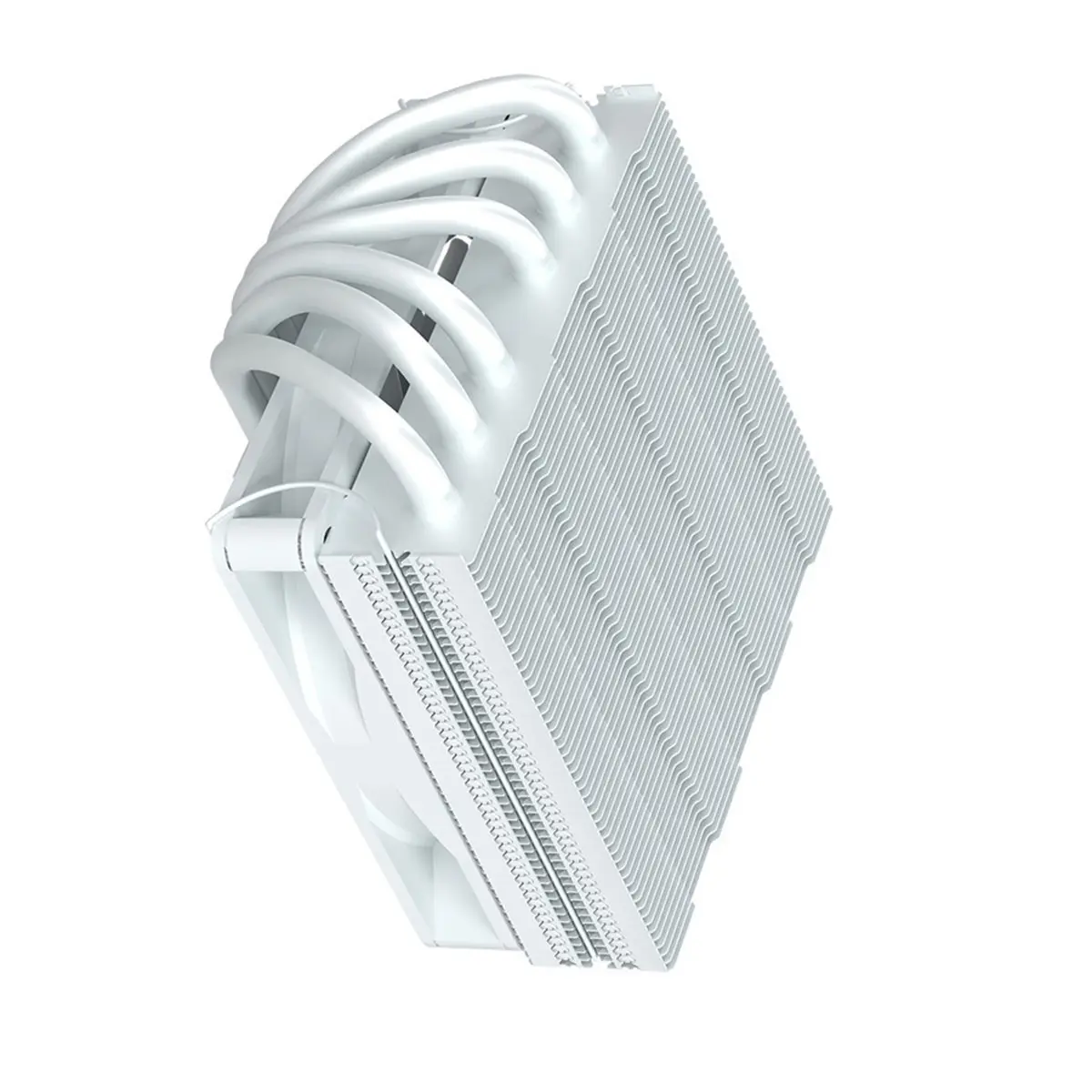 (ABGQ) Low Profile 6 Heat Pipe CPU Cooler 51mm Height TDP160W Radiator for 1700/1200/115x/AM5 AM4 Mini ITX Case White