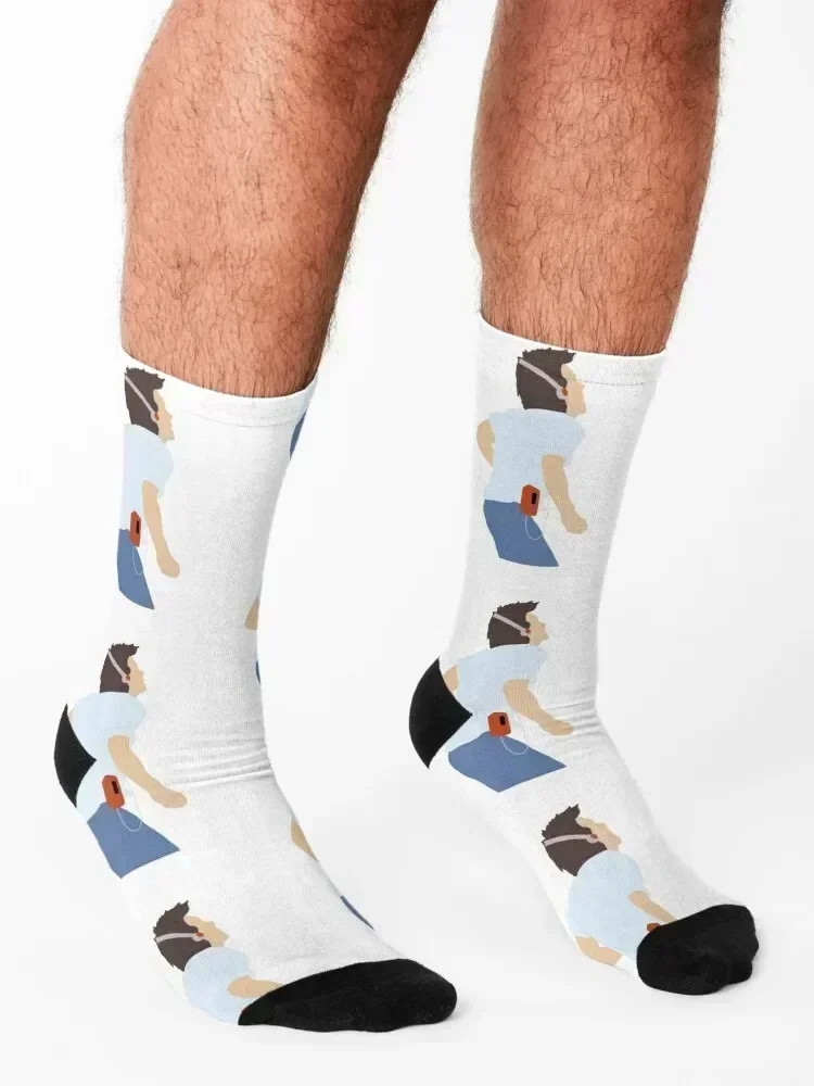 Footloose-Chaussettes de football anti-ALD pour hommes et femmes, cool, nouveau, illustration, affiche