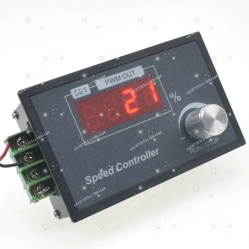 Digital Display PWM DC Motor Speed Controller 6V-60 Wide Voltage 30A Intelligent Industrial Grade 6 Adjustable Functions