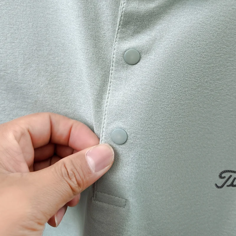 Designer Edition Herren Kurzarm-Poloshirt mit Revers, Knöpfen, Belüftungslöchern und Buchstabendruck – Modischer Trend, Bestseller für Herren – Detail 10
