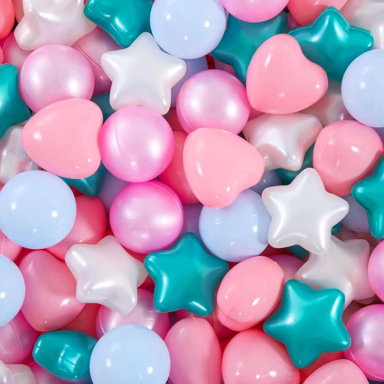 Ball Pit Balls 100 Pink Green Plastic Balls for Toddlers Phthalate Free BPA Free Crush Proof Balls in Reusable Play Toys for Kid