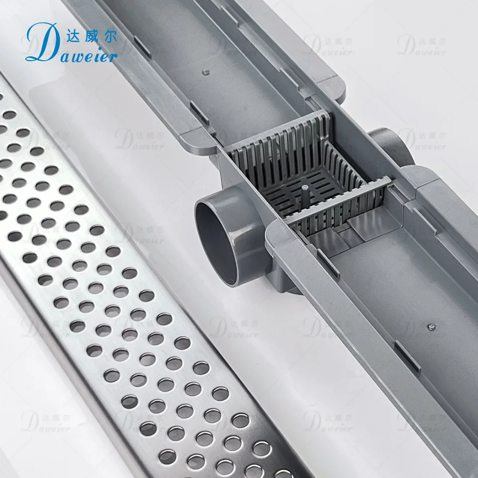 635x113x92mm High Quality Modern Brushed SUS304 Stainless steel floor drain large water flow New Bathroom shower room Drainer