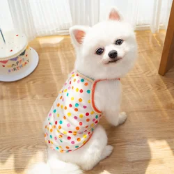 Summer Small Dog Dresses Princess Clothes for Puppy Vest Floral Costume for Medium Pet Pomeranian Chihuahua Ropa Perro Skirt