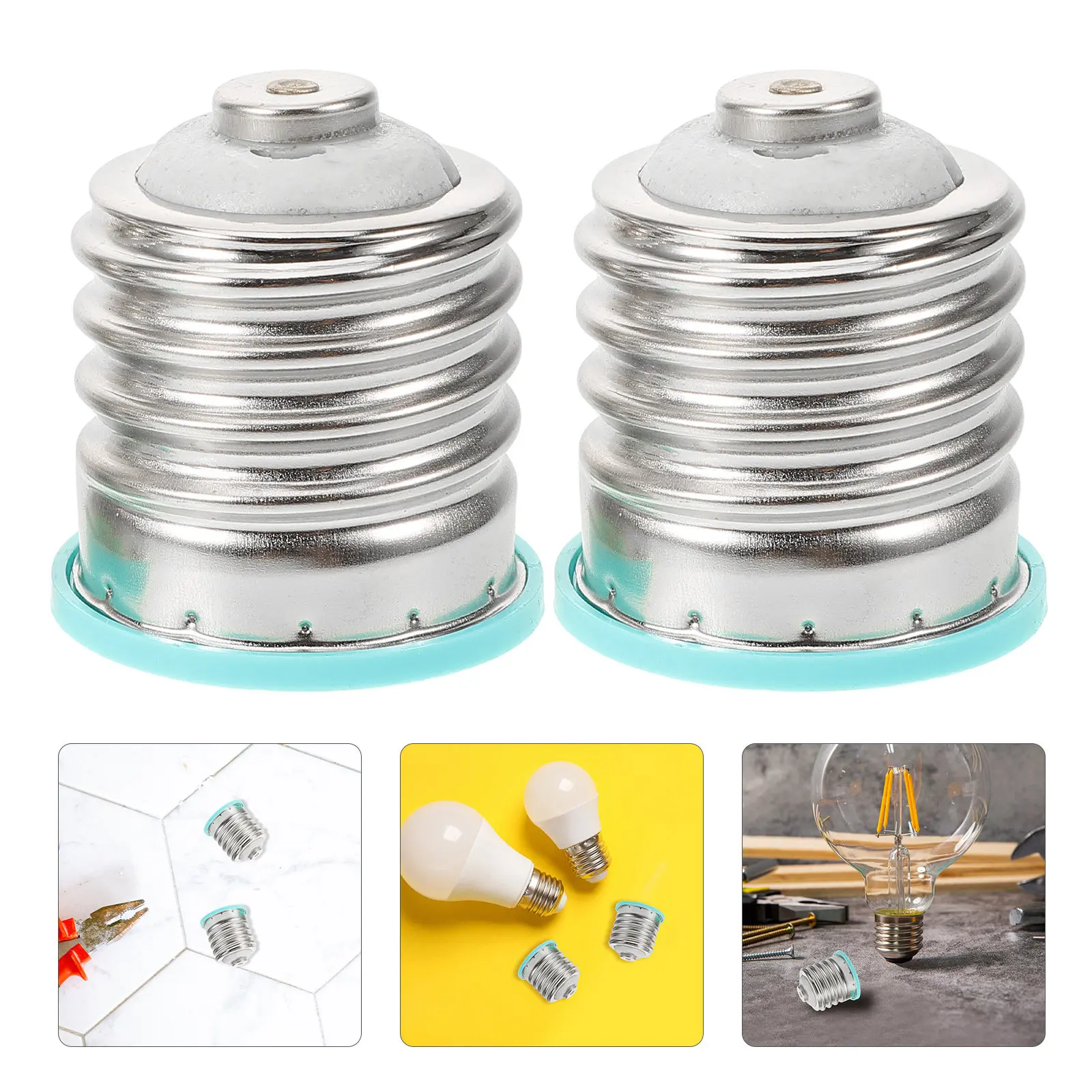 2Pcs E40 To E27 Lam…