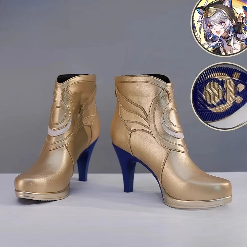 

qq28LQCipher Cosplay Shoes Game Honkai: Star Rail Universal Fashion High Heels Women Activity Party Role Play Accessories