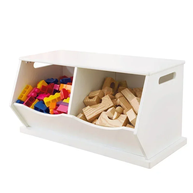 Hot SalesTwo-in-one Baby Doll Arrangement Rack Stackable Building Block Storage Cabinet