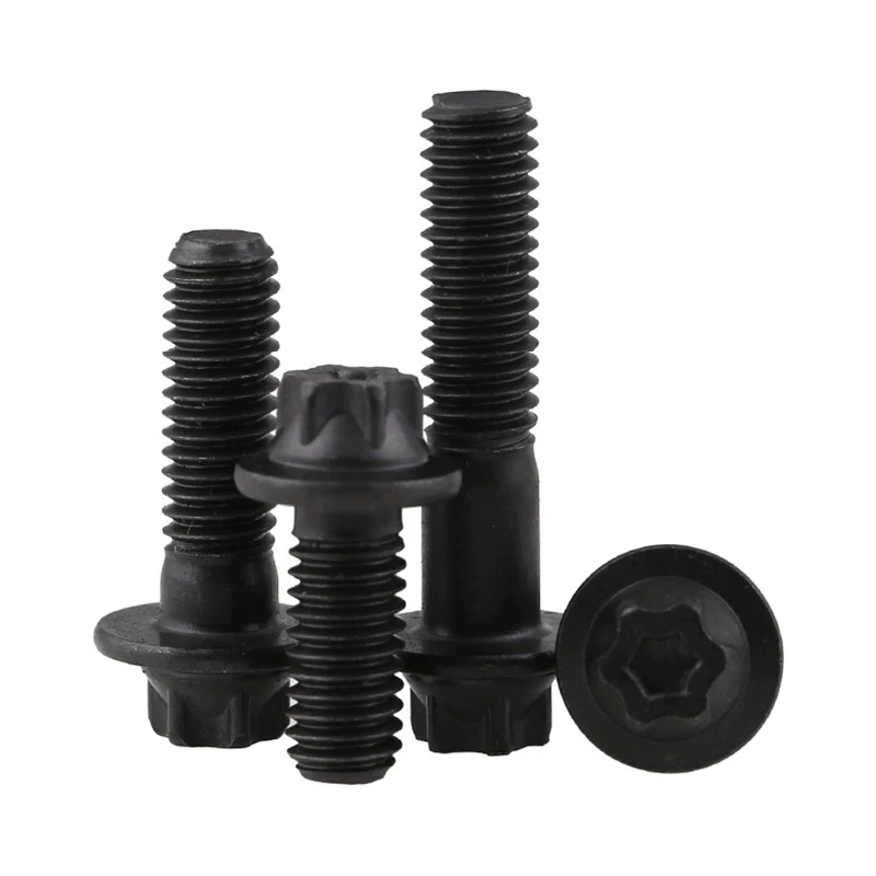 

External Torx Flange Head Screws 12.9 High Strength Carbon Steel Outer Plum Head Anti Loosening Connection Bolts
