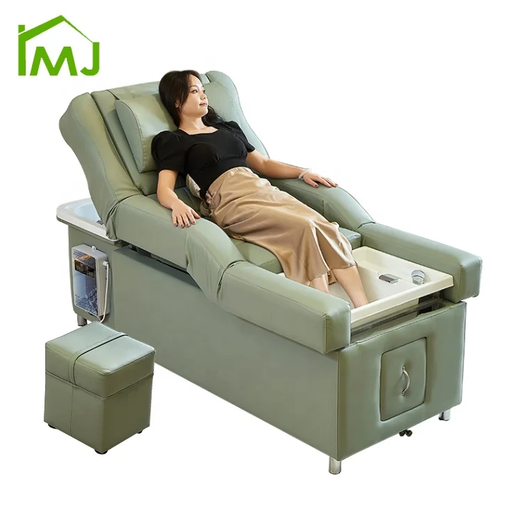 

Custom Salon head spa hair washing bed Electric backrest lift pedicure Shampoo chair