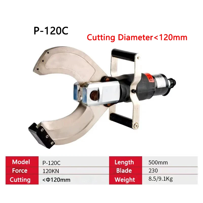 Open Type Electric Hydraulic Cable Cutter P-120/135/150 Split Type Copper Aluminum Cable Cutting Machine Wire Breaking Pliers