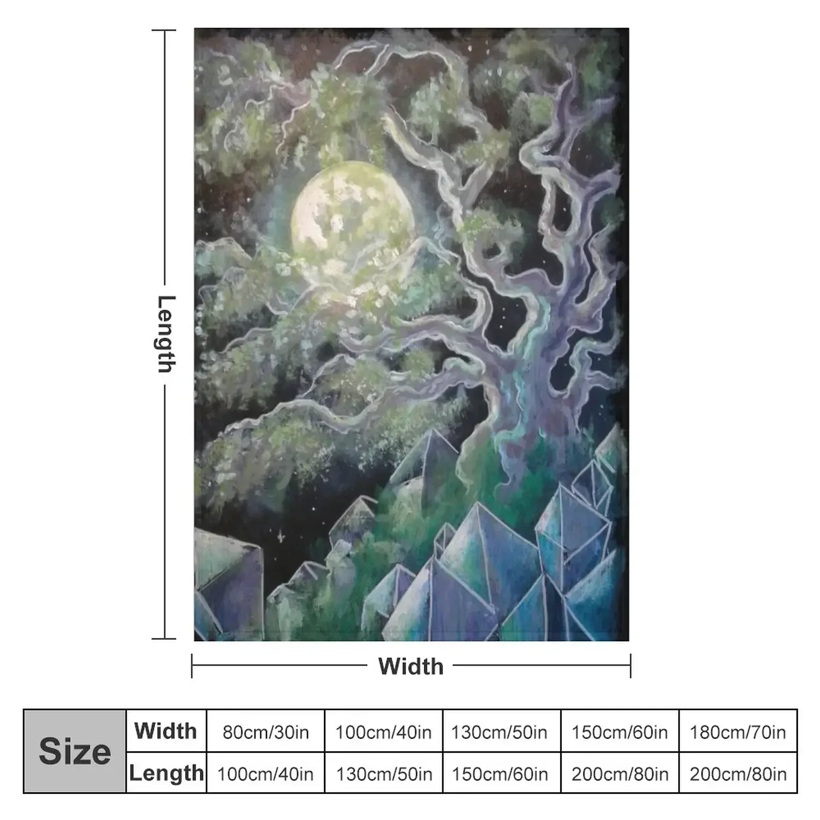 Crystalline Throw Blanket couch cozy soft plush fuzzy picnic outdoor blanket
