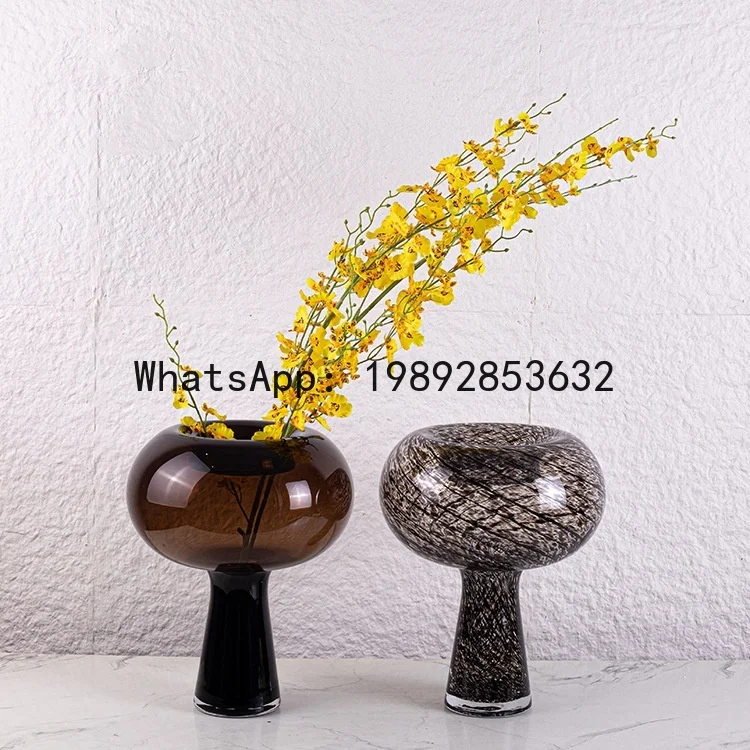 

Стеклянная ваза-дисковидный геометрический контейнер, прозрачная ваза для цветов, для гидропоники и террариумов, аксессуар для домашнего декора