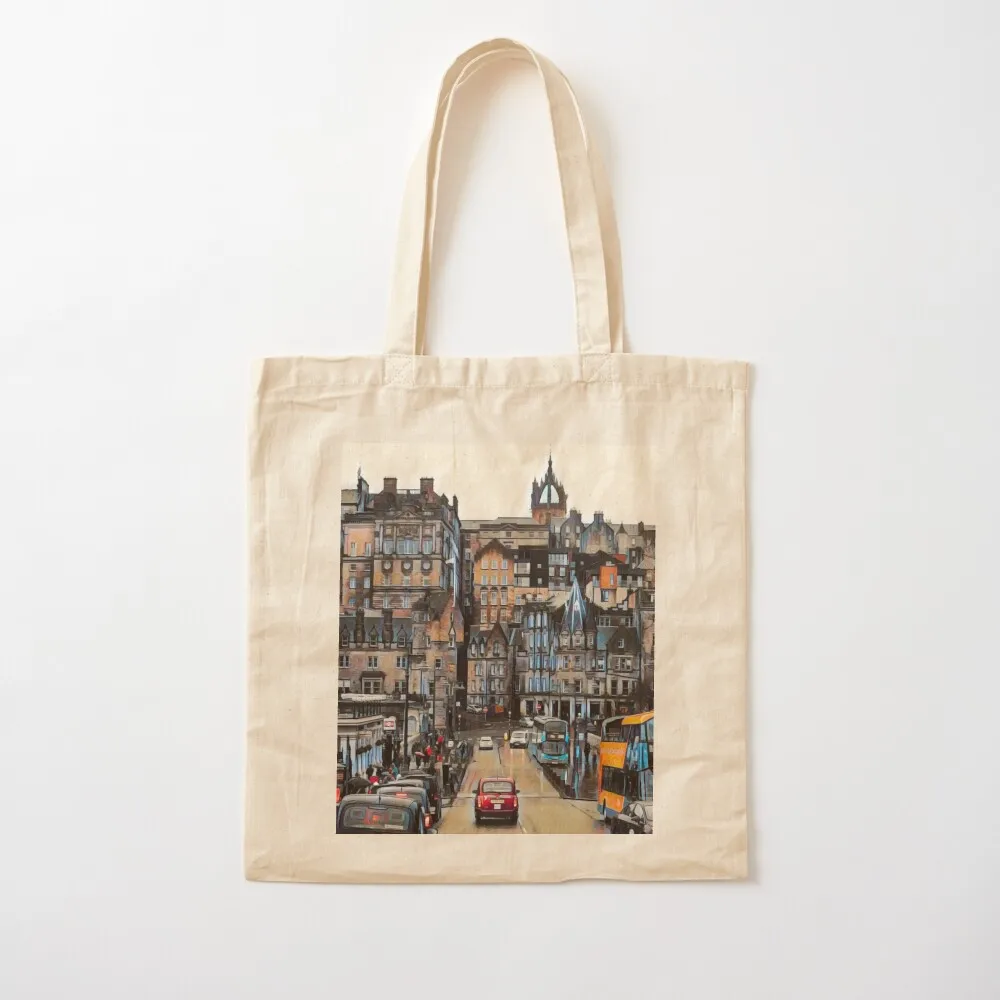 Edinburgh Skyline Tote Bag