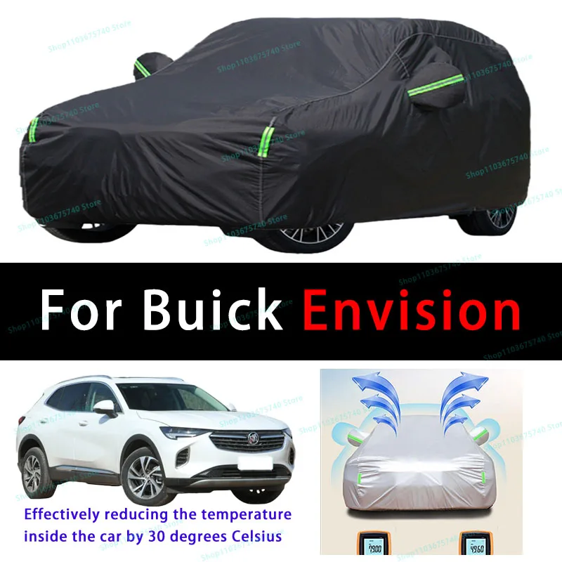 

For Buick Envision Summer Full Car Covers Outdoor Sun uv Protection Dust Cooling Protective Auto Protective Cover