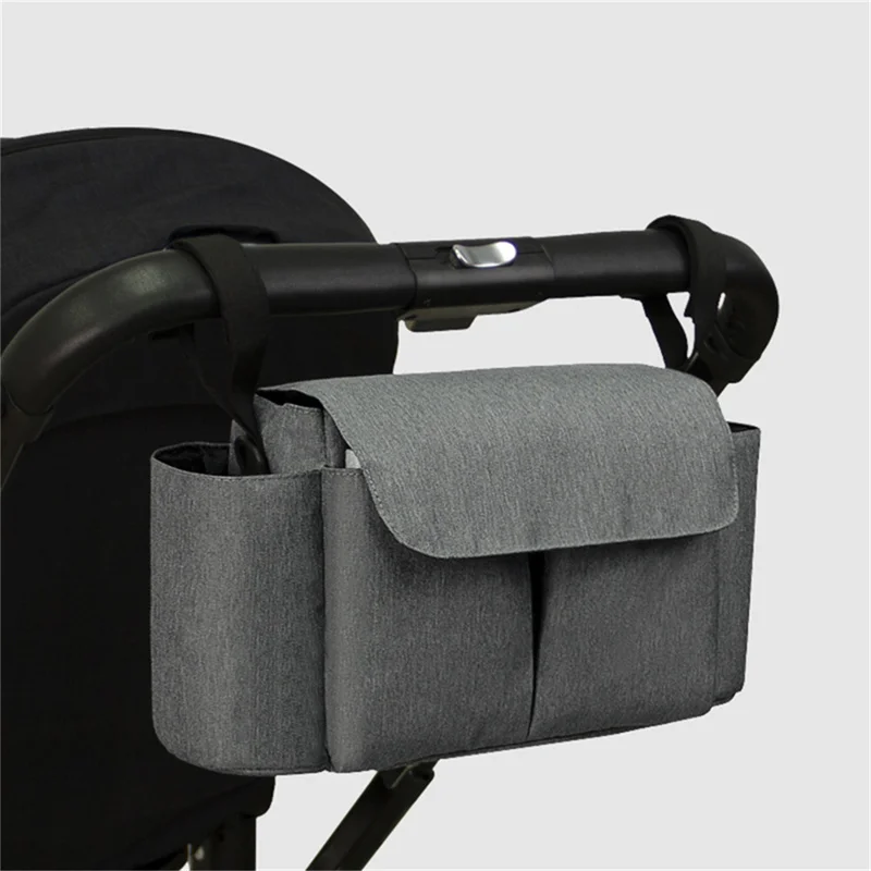 Universal Stroller Organizer Bag Easy Access Pocket Adjustable Shoulder Strap Fits For All Baby Stroller Stroller Caddy