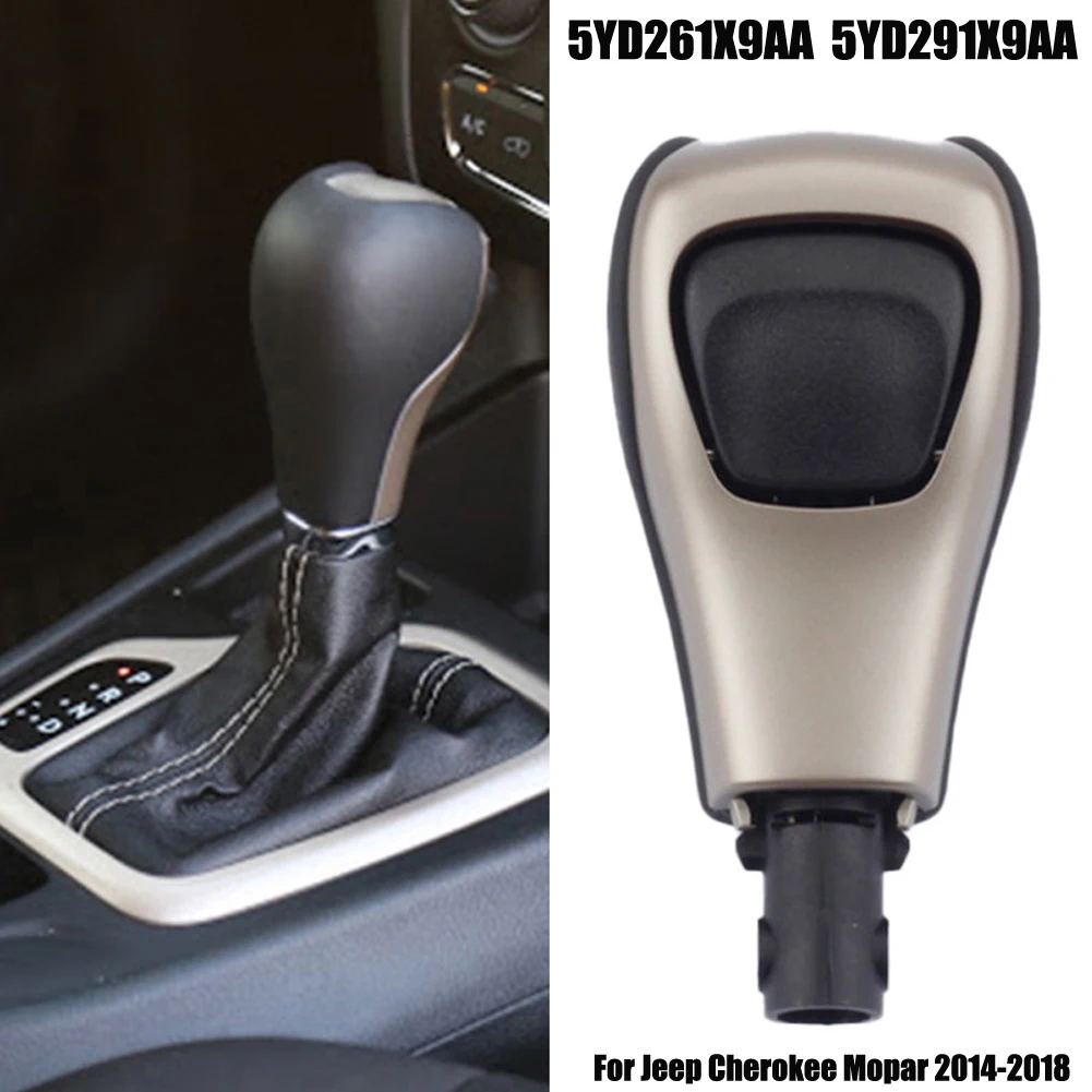 

Car Shift Knob Black Brown Automatic Shift Knob ABS Material Easy Installation Non-Deformable Car Interior Upgrade