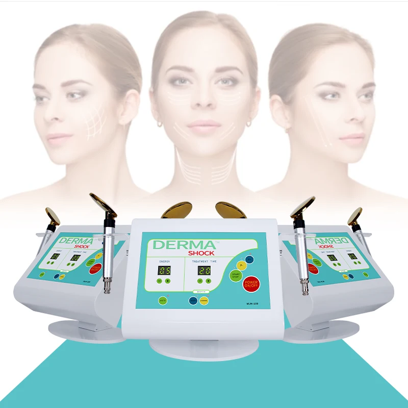 Professional Golden Spoon Skin Care Beauty Microcurrent Thread Lift Face Derma Shock Beauty Machine Device