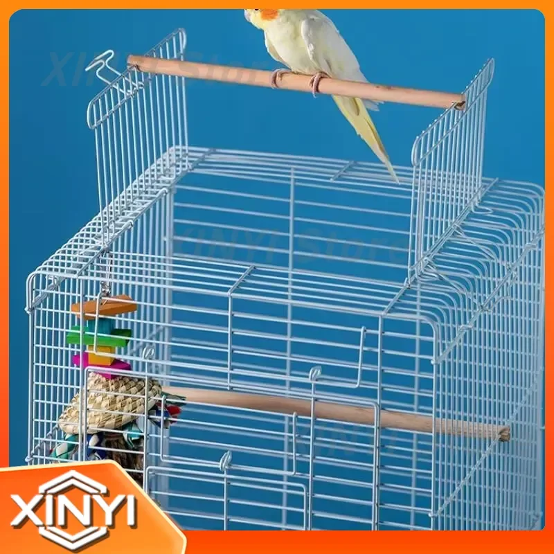 Bird Cage Hut Backpack Toy Habitat Bed for Large Bird Cages Stand House for Canaries Accessories Bird Supplies for RR50BN