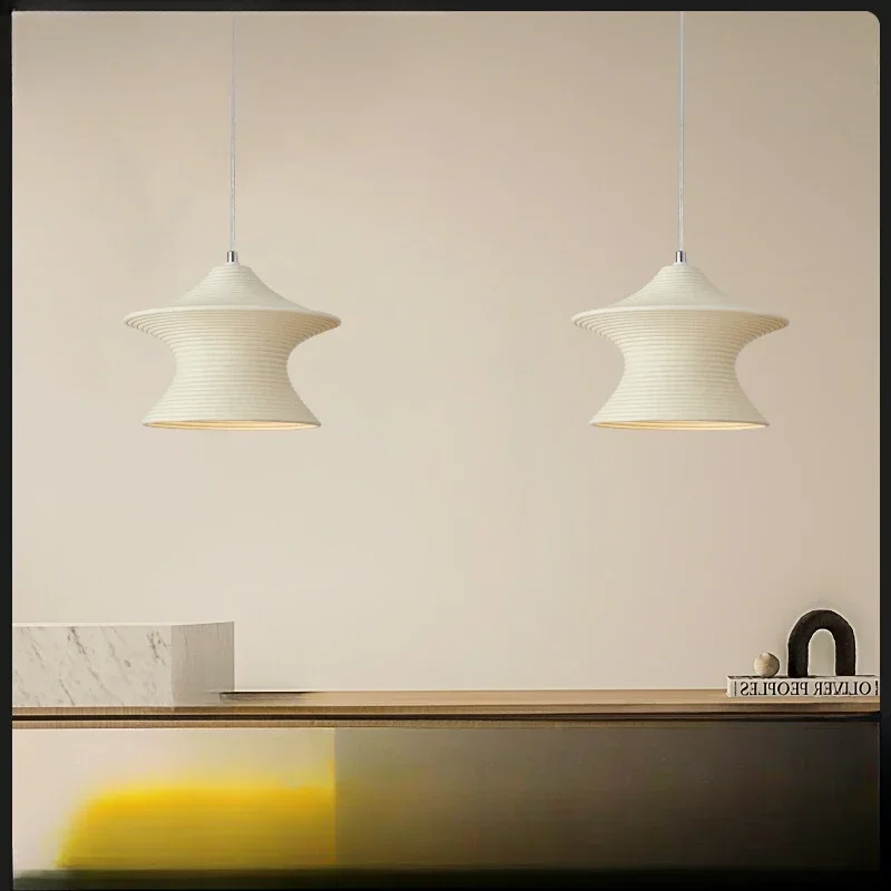 

Nordic minimalist cream style restaurant chandelier original design bar desk lamp bedroom bedside lamp modern wabi-sandy wind