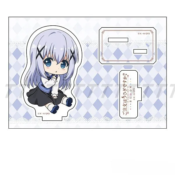 Game Kafu Chino Tedeza Rize Ujimatsu Chiya Kirima Sharo Hoto Kokoa Acryl Stand Figuur Pop Anime Sleutelhanger Cosplay Speelgoed Gift