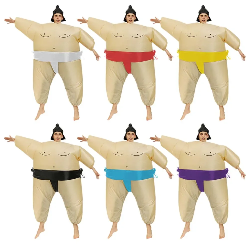 

Carnival Sumo Wrestler Costume Inflatable Suit Blow Up Outfit Ballet Cosplay Party Dress for Men Women