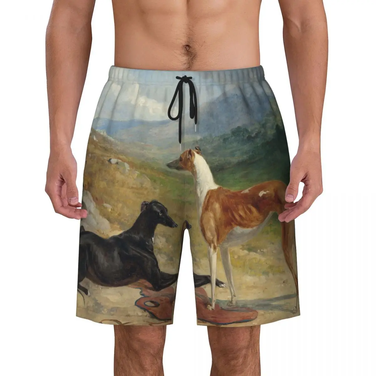 Pantalones cortos de playa de secado rápido para hombre, bañadores de animales personalizados, trajes de baño