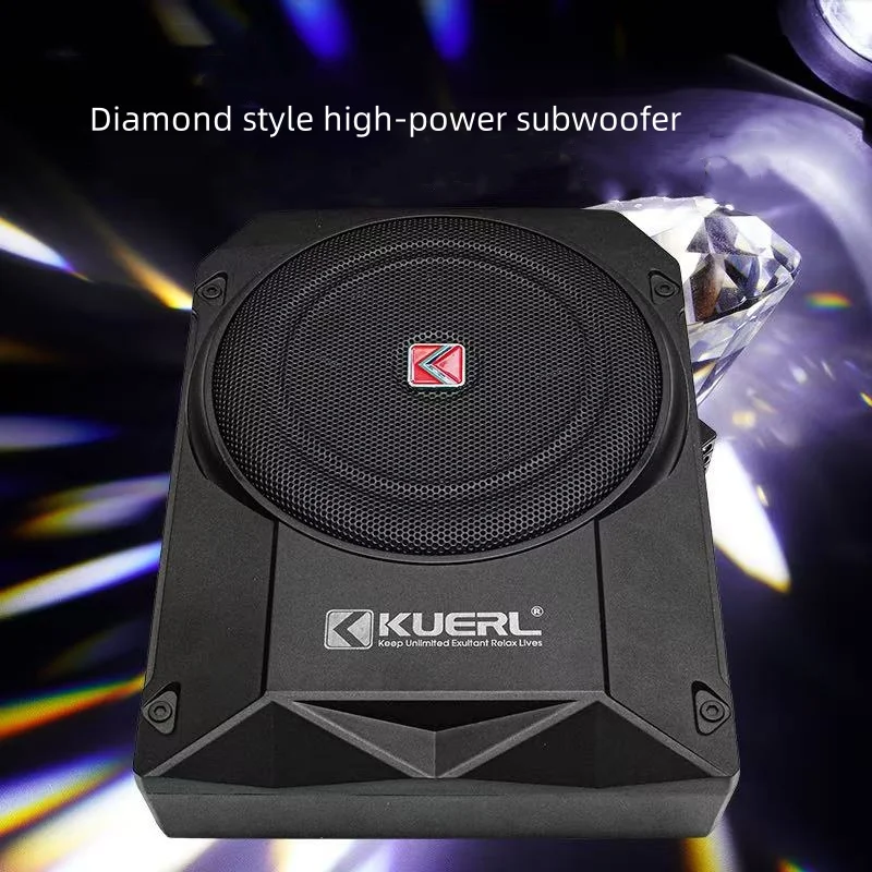Wholesale 10-Inch Ultra-Thin Active High-Power 12V Car Audio Subwoofer with Pure Bass Factory Modified Car Subwoofers