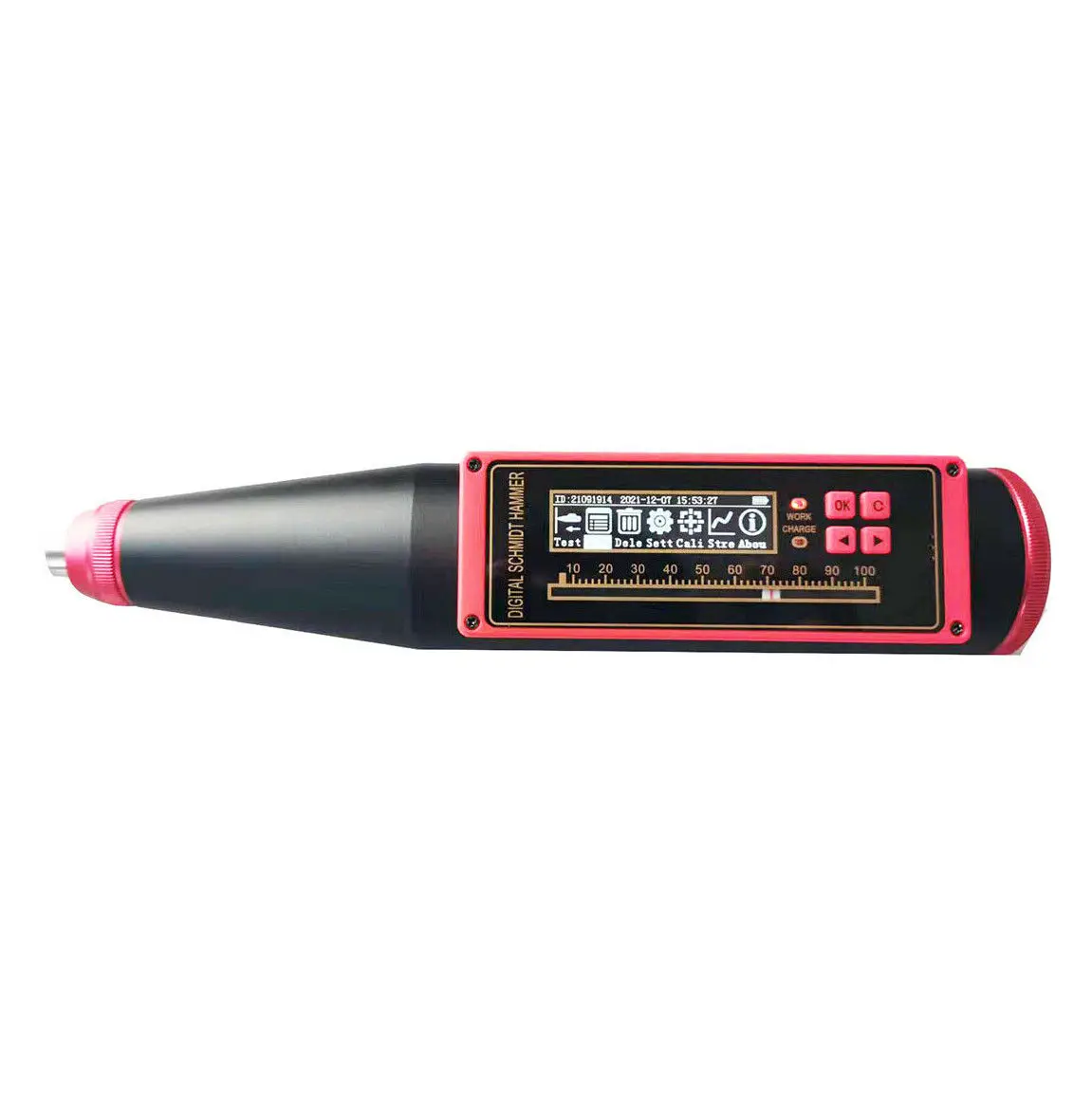 

Professional Digital Concrete Rebound Hammer with Real Time Test OLED Display