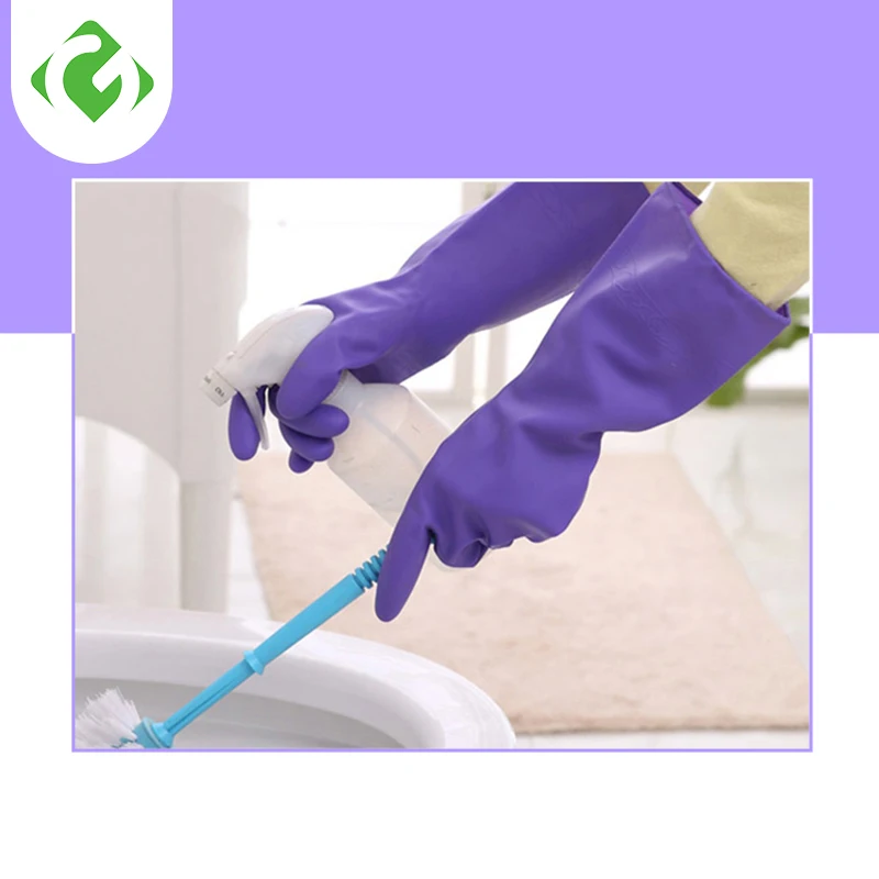 Household Gloves Durable Water-proof  Rubber Cleaning Gloves Clothes Dishe Washing Car Cleaning Medium thickness Comfortable Hot