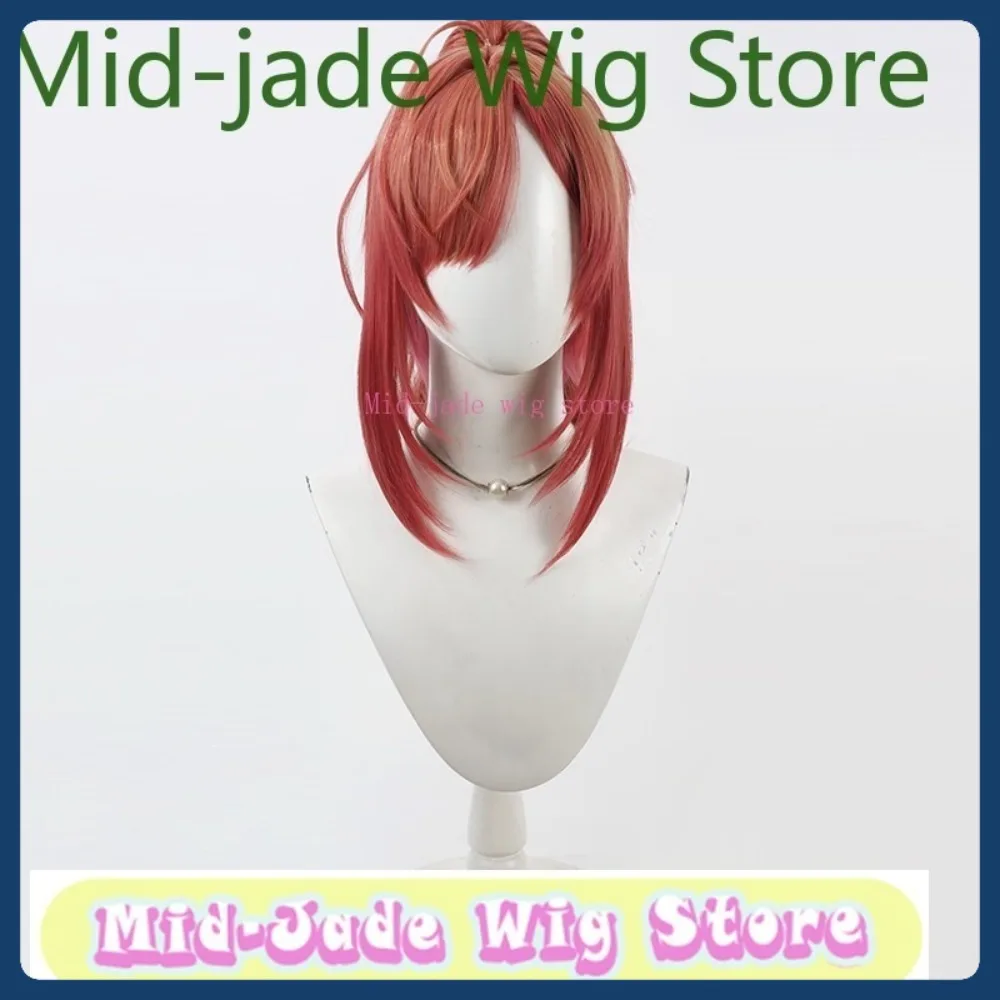 Mid-jade Wig Store V Ichijo Ririka Cosplay Wig Halloween Anime Game Role Playing Synthetic Hair Clothing Props