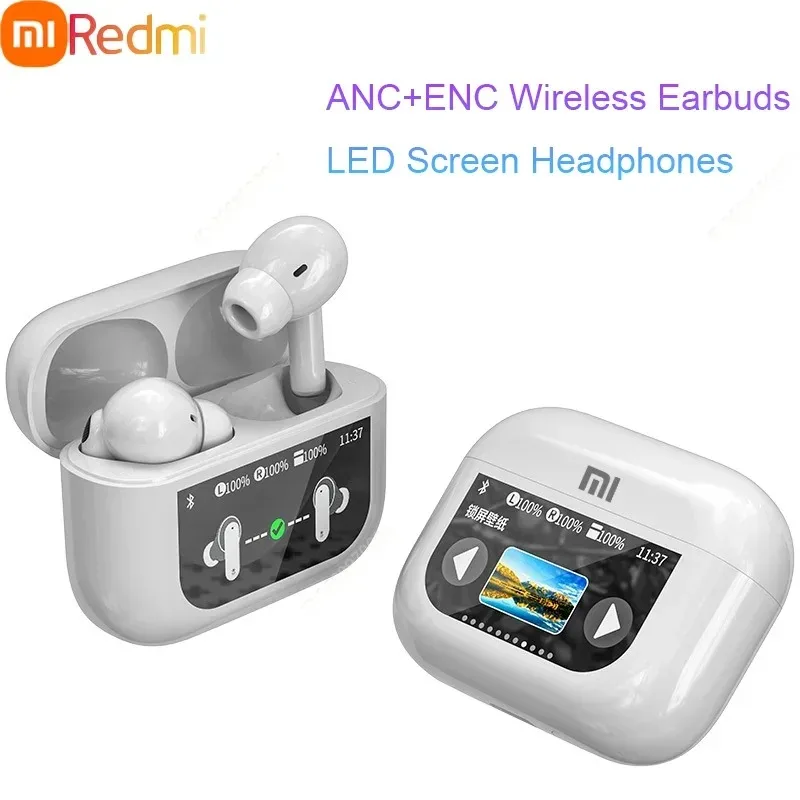 Xiaomi Redmi ANC True Wireless Earbuds Bluetooth Earphones TWS In-Ear Headphones HiFi Stereo Sport Headsets With LCD Screen