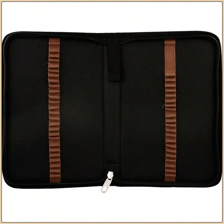 قلم رصاص من النايلون بسحاب بفتحة أمريكية 48 - الحجم: 11.4x. 6x1.4