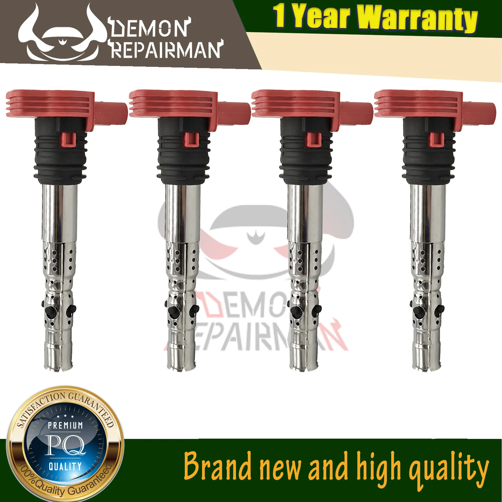 4PCS 06C905115M Ignition Coil For VW Jetta Golf GTI MK4 Passat B5 Beetle Polo A4 A6 A8 TT 1.8T 3.0 V6 06C905115B