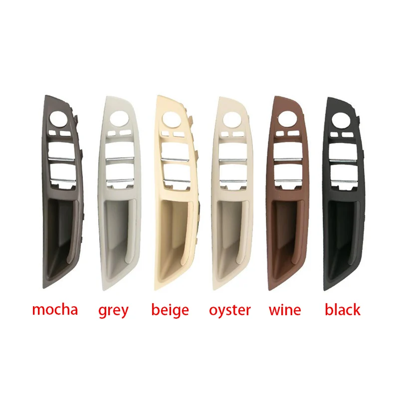 

Left Hand Drive LHD Car Interior Inner Door Handle Panel Cover Gray Beige Black Red-Wine Oyster Mocha For BMW 5 series F10 F11