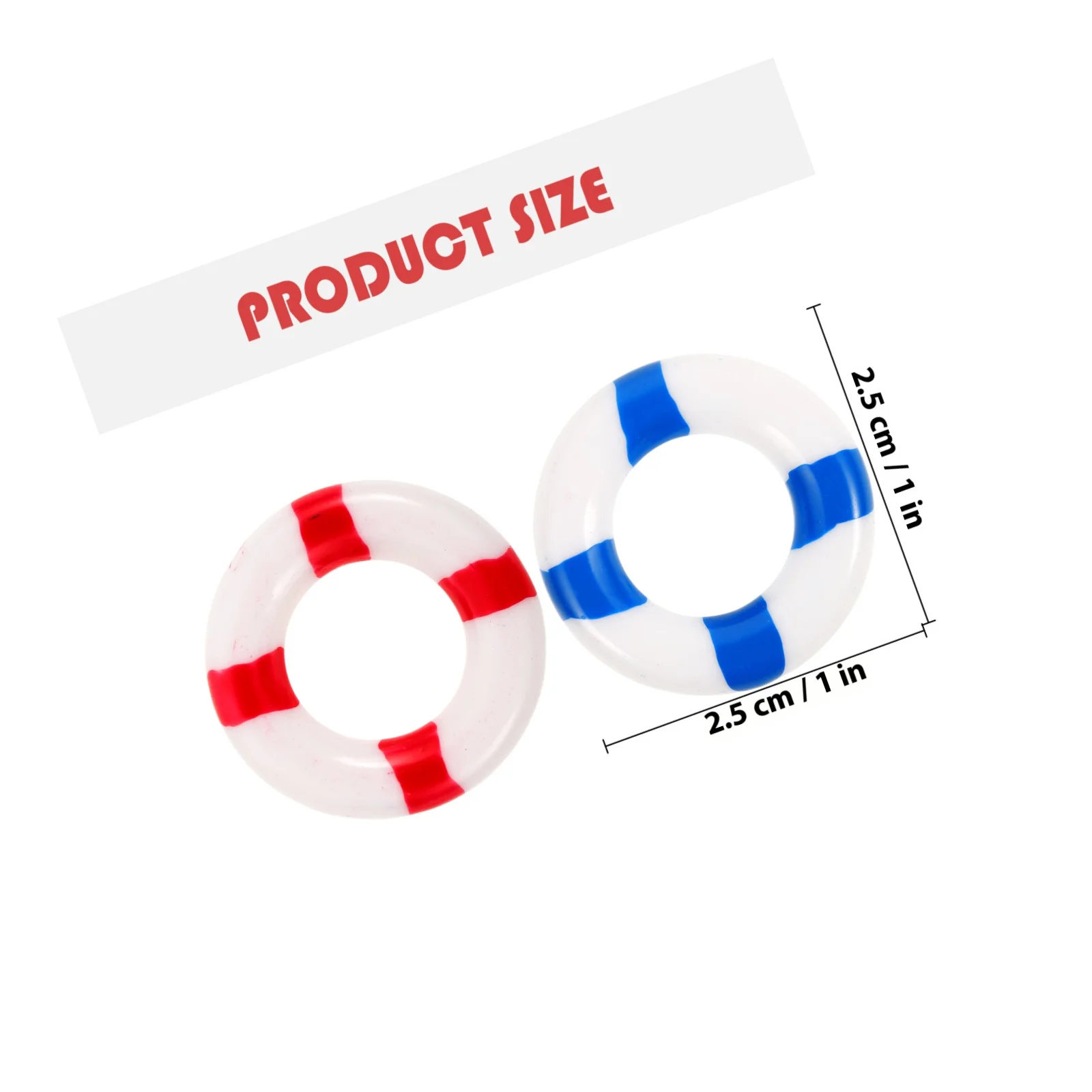 10 pièces d'anneaux flottants décoratifs pour restaurant, magasin, centre commercial, mur, fenêtre, style marin, fête, ambiance festive, rouge