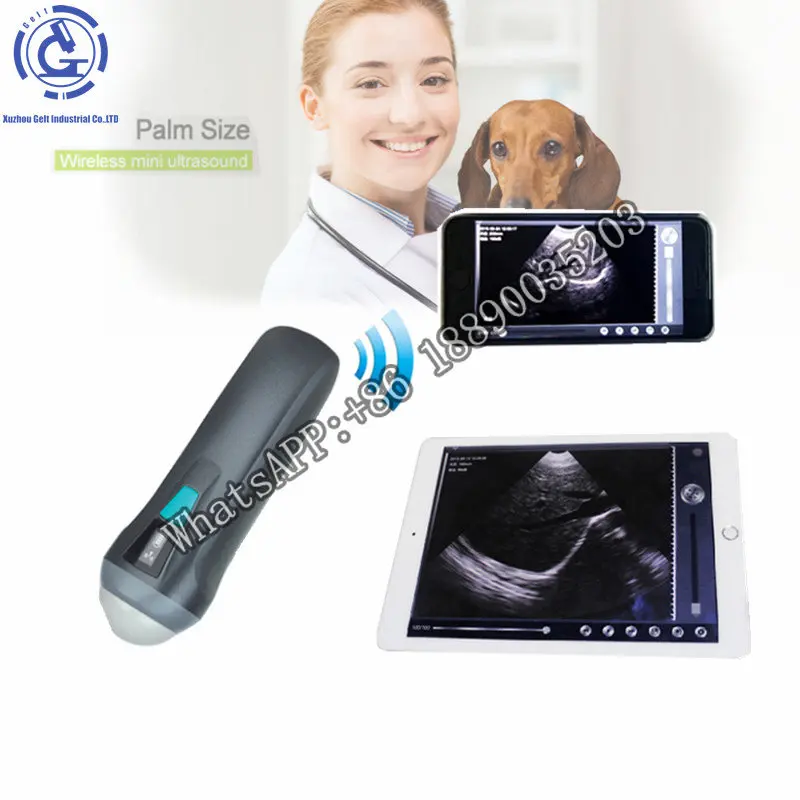 

Handheld Veterinary Medical Ultrasound Instruments Portable Pregnancy Animal Cattle Vet Scanner Machine With Probe