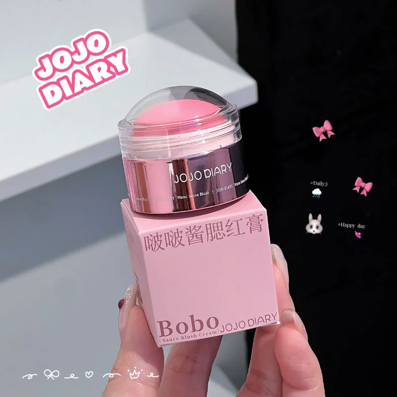 Blush Stick viola cremoso Fard viso morbido Crema Trucco coreano Mousse Fard Fango Pesca Fard Naturale Facile da sbavare
