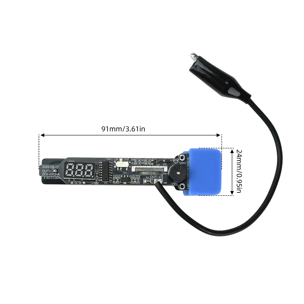 ZFX-6010-B DC 3-10V Mainboard Boot Jig With Digital Current Display Buzzer Alarm For Dual Cell Non Encrypted Devices