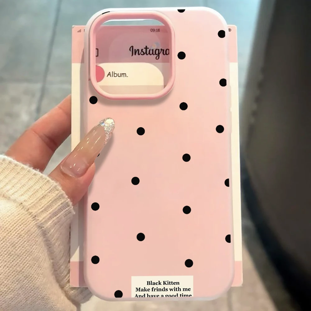 For Xiaomi Redmi 17 Pro Max Cases For Redmi Mi 11 Lite 5G Minimalist Polka Dots Phone Case 14T Pro 15T Pro 17 Pro INS Drop Funda