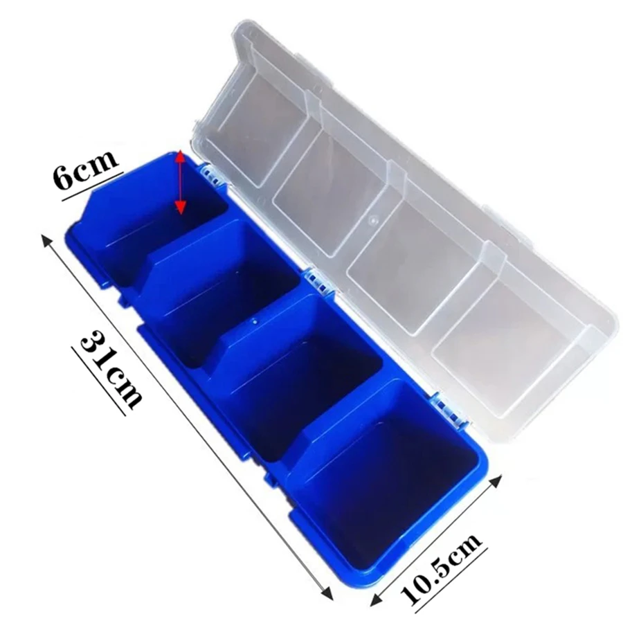 Mehrzweck-Aufbewahrungsbox für Schrauben und Kleinteile - Robuste Kunststoff-Aufbewahrungsbox für Hardware und Schmuck zur einfachen Lagerung von Schraubenteilen – Detail 8