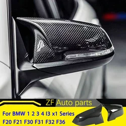 For BMW 1 2 3 4 I3 x1 Series F20 F30 F31 F32 F36 320i 328i 330d 335i M3 Look Replacement style  Carbon Fiber Mirror Cover