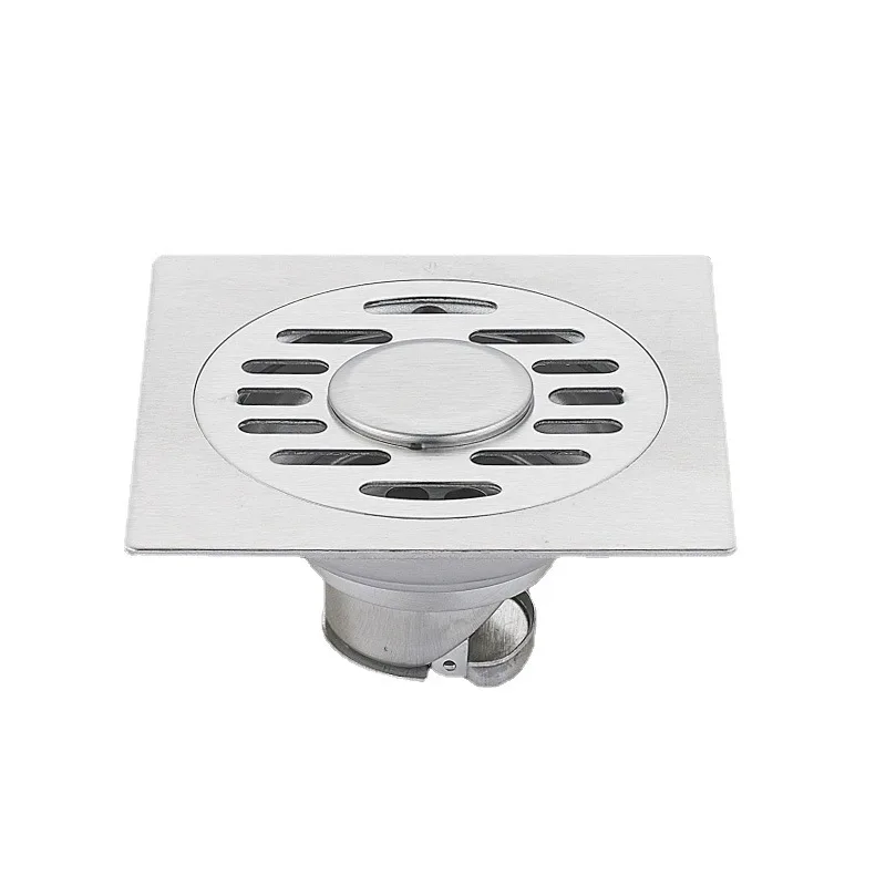 

304 Stainless Steel Deodorant Floor Drain,For Bathroom Shower Room,50/75 Pipe Universal Large Displacement Floor Drain