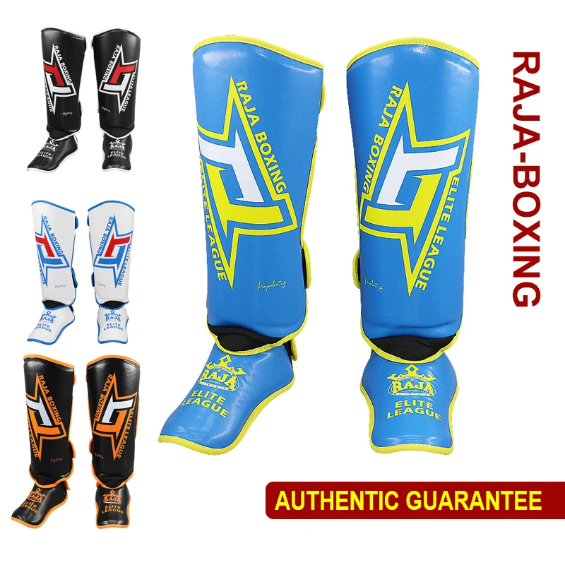 

RAJA Sanda Leg Guards Free Fight with instep Boxing Fighting Adult and Child Protective Equipment for Men and Women