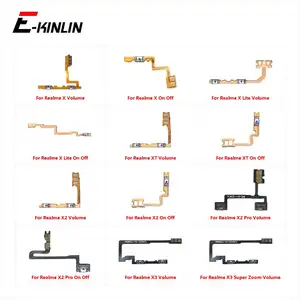 Bilashmart Power ON OFF Mute Switch Control Key Volume Button Flex Cable OPPO Realme X Lite XT X2 Pro X3 Super Zoom Repair Parts