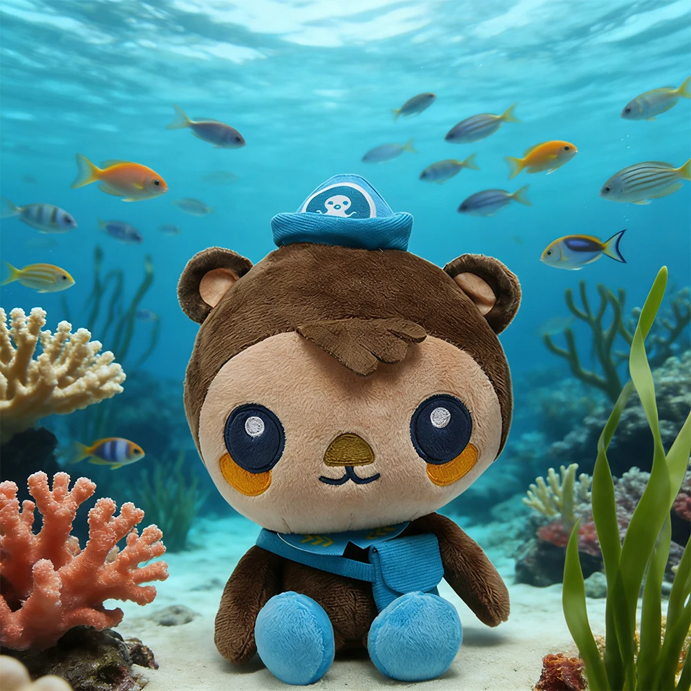 Juguetes de Peluche de los Octonautas: Dashi, Kwazii, Peso, Shellington, Capitán Barnacles, Profesor Inkling, Muñeco de Peluche, Regalo de Cumpleaños Oficial