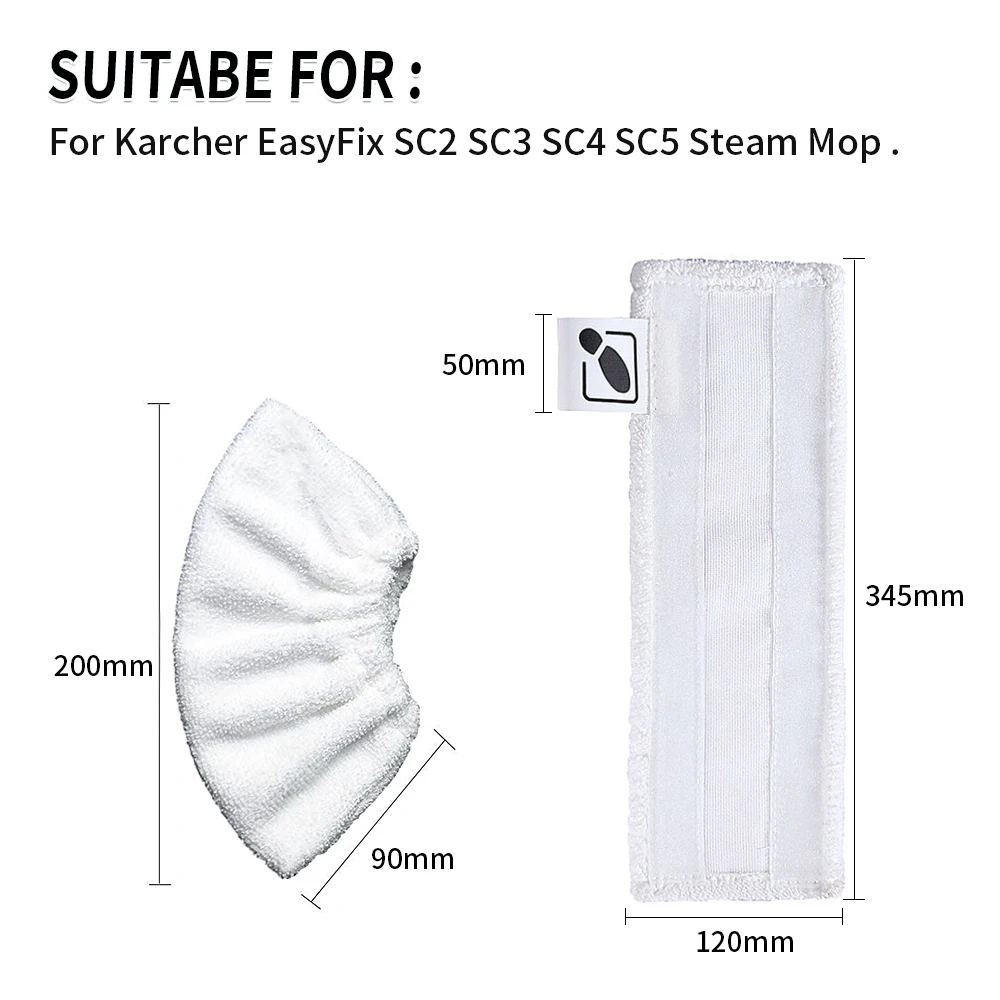 Steam Cleaning Mop Cloths Floor Mop Pads Steam Engine Brush For Karcher Easyfix SC1 SC2 SC3 SC4 SC5 Steam Cleaner Vacuum Cleaner